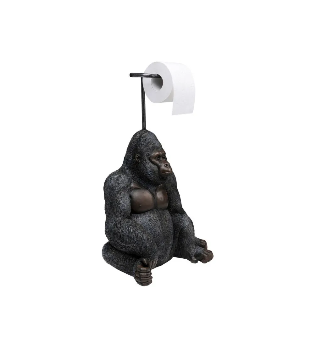 Stojak na papier toaletowy GORYL 51 cm czarny
