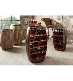 Stojak na wino Chateau 80 cm drewno jodła