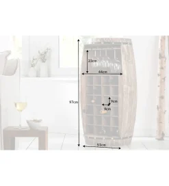 Stojak na wino Chateau 97 cm drewno jodła