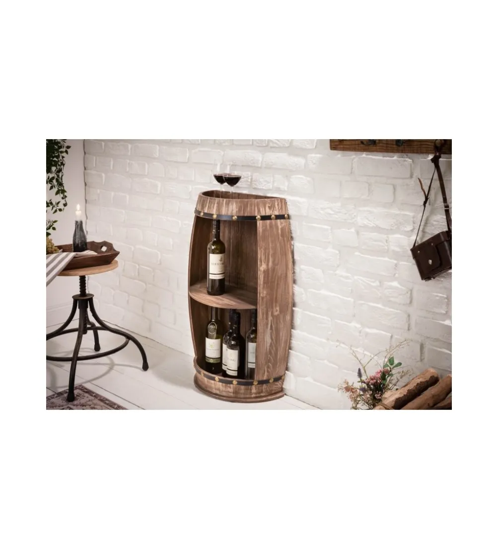 Stojak na wino Chateau 79 cm drewno jodła