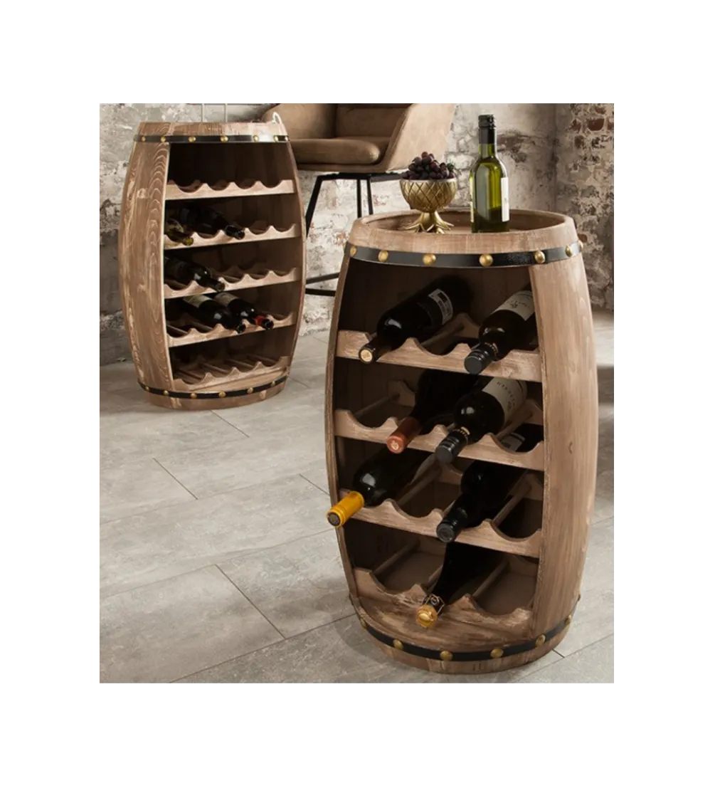 Stojak na wino Chateau 60 cm drewno jodła
