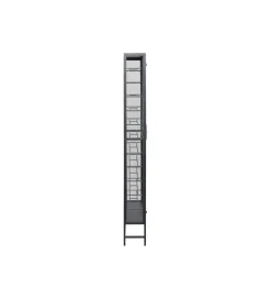 Stojak na wino PORTO 75 x 180 cm czarna