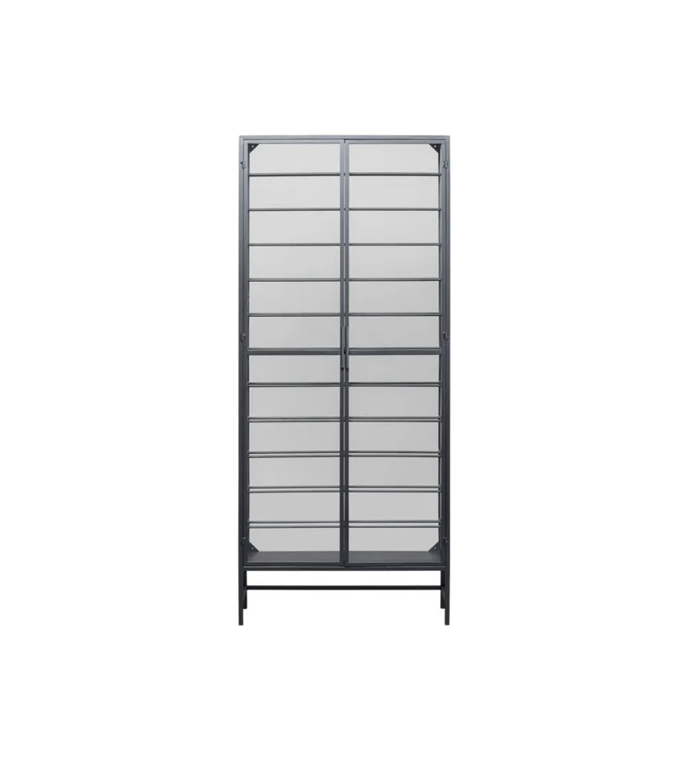 Stojak na wino PORTO 75 x 180 cm czarna