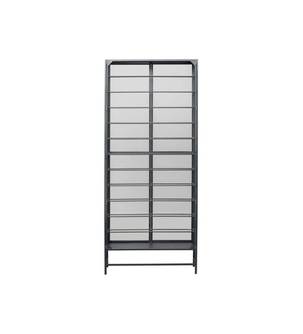 Stojak na wino PORTO 75 x 180 cm czarna