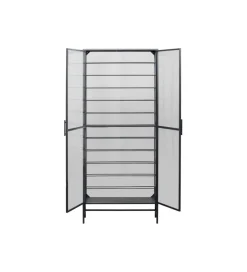 Stojak na wino PORTO 75 x 180 cm czarna