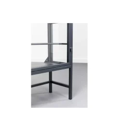 Stojak na wino PORTO 75 x 180 cm czarna