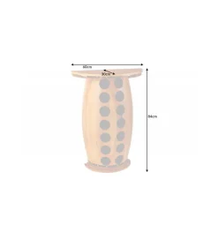 Stojak na wino REMMES 60 cm drewno sosna