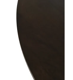 Stół okrągły CONNIE 110 cm drewno mango brązowy