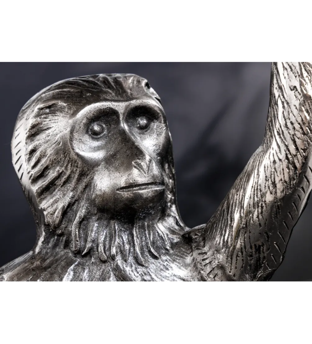 Stolik kawowy WILDLIFE MONKEY 55 cm srebrny