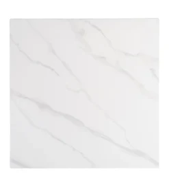 Stolik bistro SINTERED 80 cm efekt marmuru biały