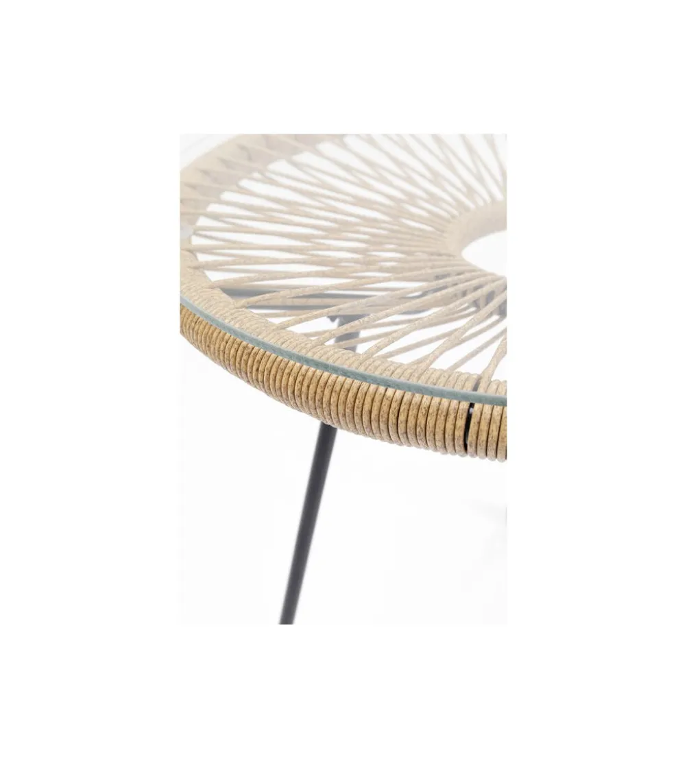 Stolik kawowy ACAPULCO 50 cm naturalny