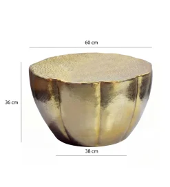 Stolik kawowy ALEMANO 60 cm złoty