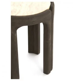 Stolik kawowy ALI 45 cm ciemnobrązowy piaskowy