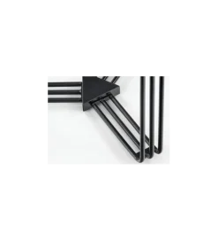 Stolik kawowy ANTICA 80 cm w optyce czarnego marmuru