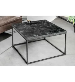 Stolik kawowy ARCHITECTURE 60 cm w optyce czarnego marmuru
