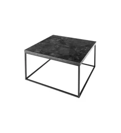 Stolik kawowy ARCHITECTURE 60 cm w optyce czarnego marmuru