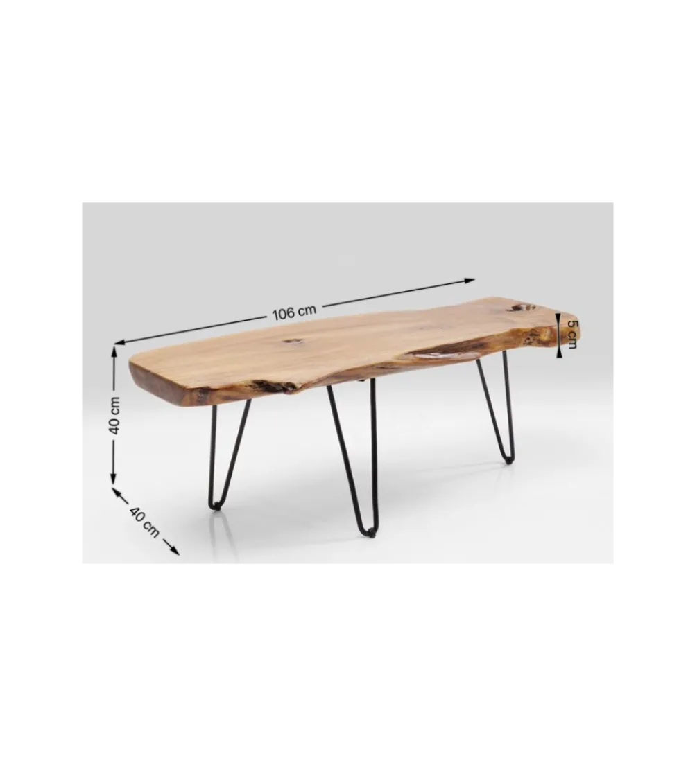 Stolik kawowy ASPEN drewno teak