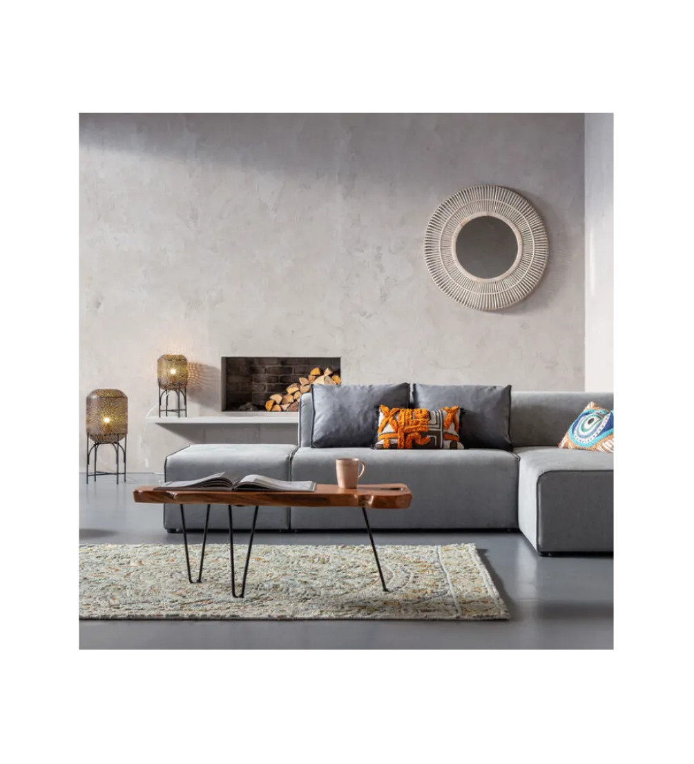 Stolik kawowy ASPEN drewno teak