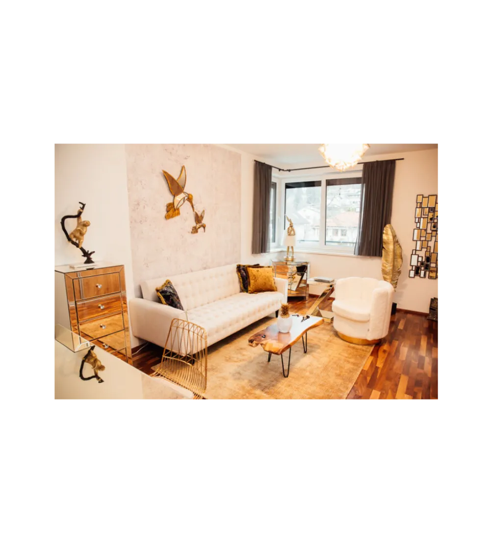 Stolik kawowy ASPEN drewno teak