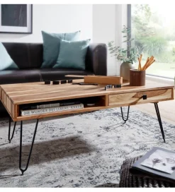 Stolik kawowy BAGLI 110 cm drewno akacja