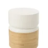 Stolik kawowy Bamboo 40 cm biały