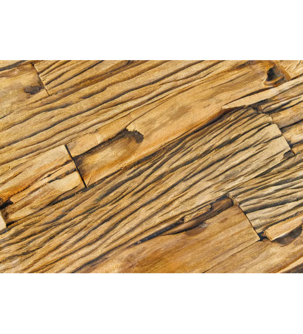 Stolik kawowy BARRACUDA110 cm drewno teak bez szkła