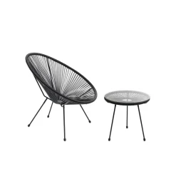 Stolik kawowy boczny ACAPULCO MONO 50 cm czarny