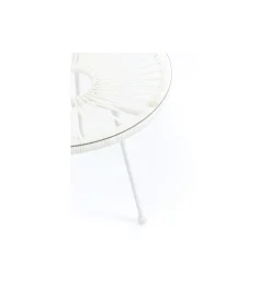 Stolik kawowy boczny ACAPULCO MONO 50 cm biały