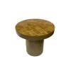 Stolik kawowy boczny BRIX TYLO 46 cm brązowy ceramika