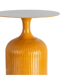 Stolik kawowy boczny CERANKI 48 cm musztardowy