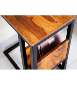 Stolik kawowy boczny CONCIERGE 60 cm drewno sheesham