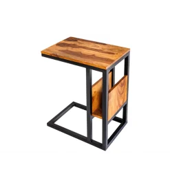 Stolik kawowy boczny CONCIERGE 60 cm drewno sheesham