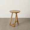Stolik kawowy boczny DREKEO 55 cm drewno mango