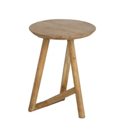 Stolik kawowy boczny DREKEO 55 cm drewno mango