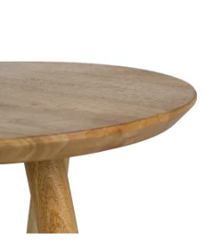 Stolik kawowy boczny DREKEO 55 cm drewno mango