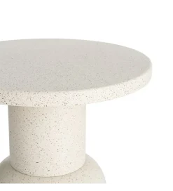 Stolik kawowy boczny KIRENKO 51 cm efekt terrazzo