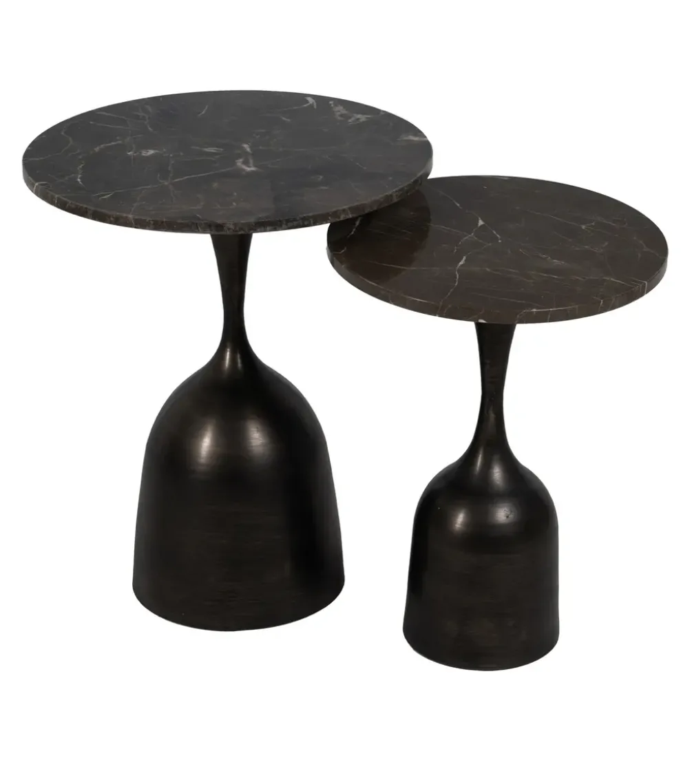 Stolik kawowy boczny KOREMA 58 cm czarny