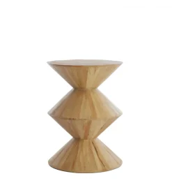 Stolik kawowy boczny LARUS 60 cm drewno mango naturalny