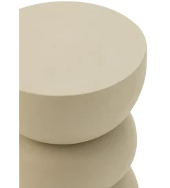 Stolik kawowy boczny LISE 32 cm beżowy