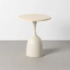 Stolik kawowy boczny MOGAJO 50 cm biały