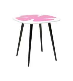 Stolik kawowy boczny PETAL 60 cm różowy
