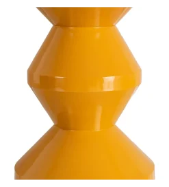 Stolik kawowy boczny PETARNO 47 cm musztardowy