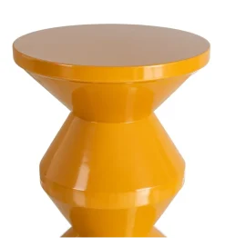 Stolik kawowy boczny PETARNO 47 cm musztardowy