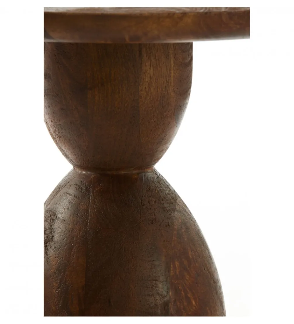 Stolik kawowy boczny TORIR 50 cm drewno mango