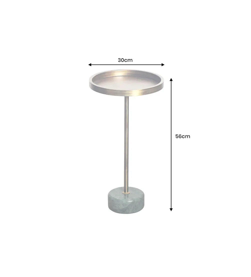 Stolik kawowy boczny TRAYFUL 60 cm złoty