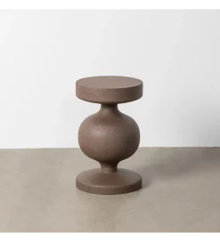 Stolik kawowy boczny VATENI 33 cm brązowy