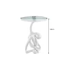 Stolik kawowy boczny WILDLIFE OCTOPUS 55 cm srebrny
