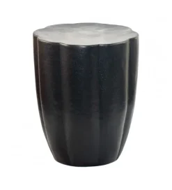 Stolik kawowy boczny WOHNLING 50 cm czarna