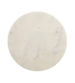 Stolik kawowy boczny WOHNLING 59 cm biały złoty