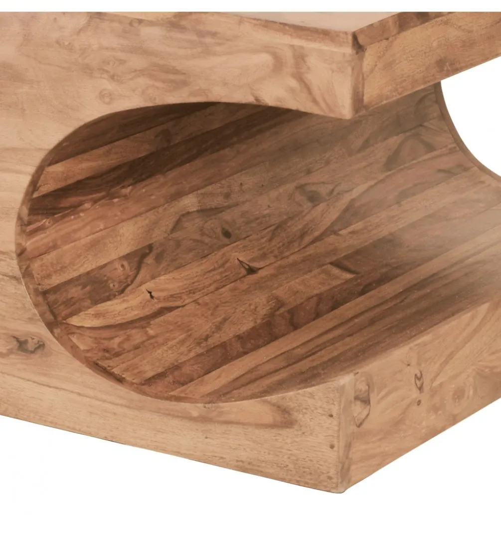 Stolik kawowy BOHA 118 cm drewno akacja